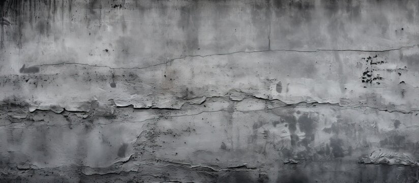 A monochrome photography of a grey concrete wall, resembling a fluid landscape. The wood rectangle art is freezing in time with water droplets