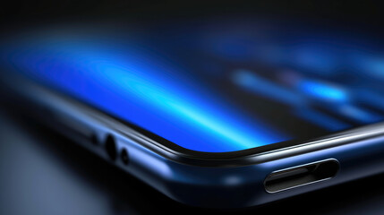 Smartphone Close-Up, Screen Detail with Soft Studio Lighting - obrazy, fototapety, plakaty
