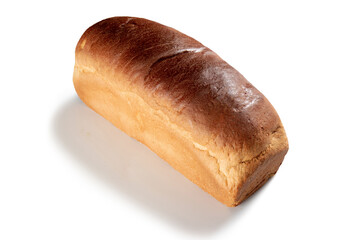 Whole Sweet Bread with Turkish Delight on White Background