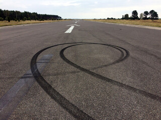 Runway of a small airport