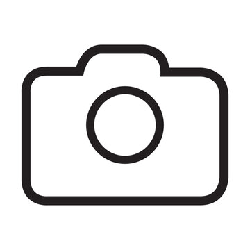 Photo camera vector icon isolated eps10
