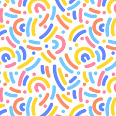 Colored childrens pattern with stripes