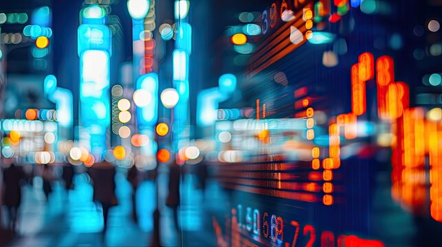 An analyst leveraging AI technology for accurate stock market predictions