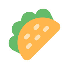 taco flat icon