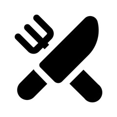 cutlery glyph icon