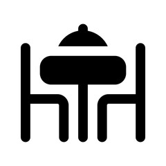 dining table glyph icon