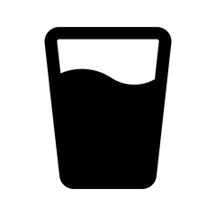 water glass glyph icon
