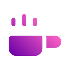 frying pan gradient icon