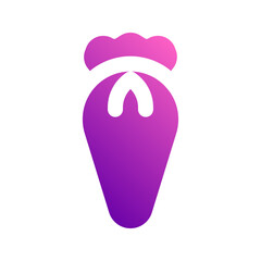 pastry bag gradient icon