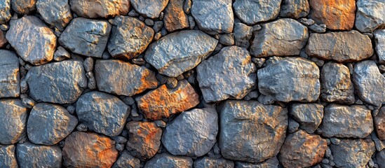 Obraz premium The seamless texture of natural stone granite walls is perfect on all sides