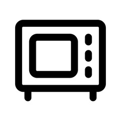 microwave line icon