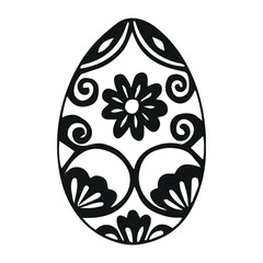 Vector Easter eggs. Happy easter. Vector eggs with a pattern inside