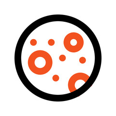 cookie outline color icon