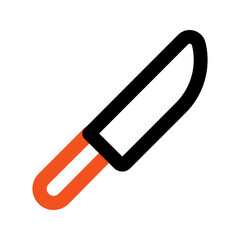 knife outline color icon