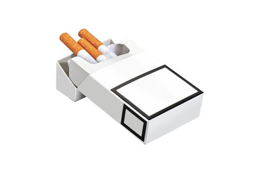 Pack of cigarettes on wooden textured table