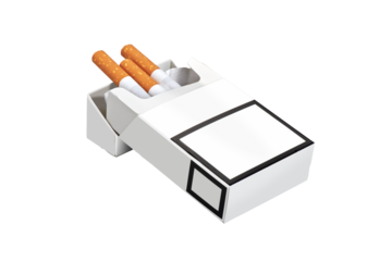 Pack of cigarettes on wooden textured table