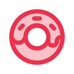 doughnut outline fill icon