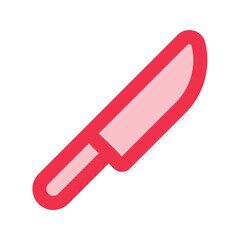 knife outline fill icon