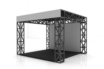 STAGE MOCKUP RIGGING SIZE 4 X 3 M, POLE DIAMETER 40 CM