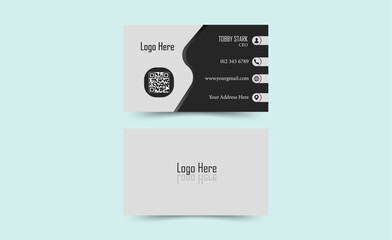 Double-sided creative business card template. Vector illustration. Modern Business Card Design. Vector illustration. Modern Business Card Design. Creative and Clean Business Card Template. Illustator.