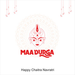 Happy Chaitra Navratri ,Vector illustration