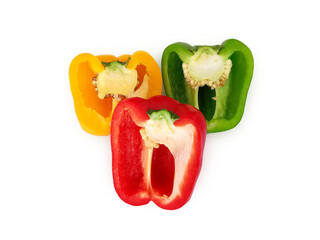 Bell peppers, transparent background