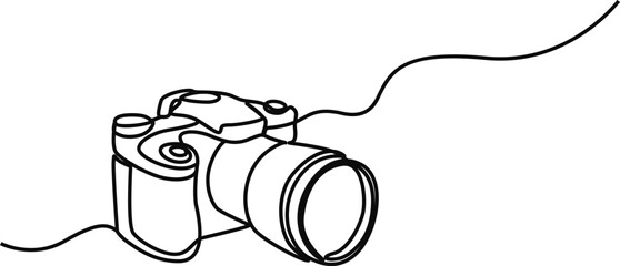 A digital camera line art