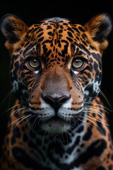 Hyper-Detailed Jaguar Close-Up generative AI 
