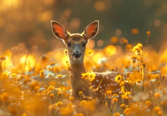 Poster Roe deer in the woods © PHdJ