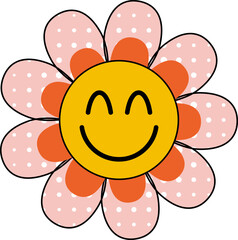 Groovy Flower Cartoon