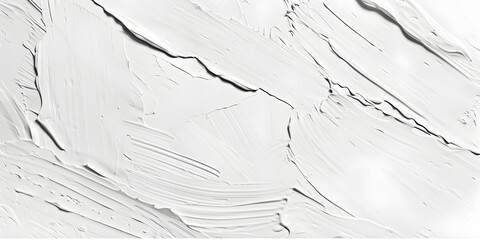 Captivating Monochrome Brushstroke Composition on Pristine White Canvas