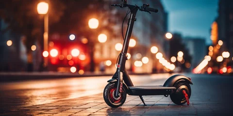 Fotobehang electric scooter public transport Generative AI © Valentine