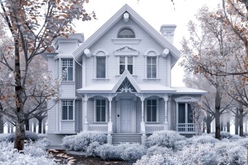 3d house model stock photo 1