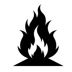 campfire flame fire icon