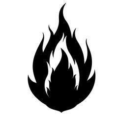campfire flame fire icon