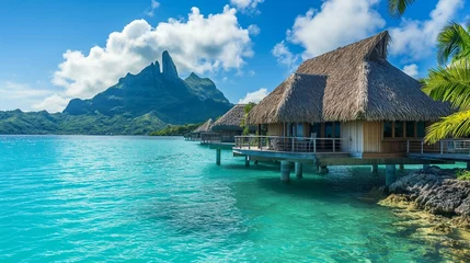 Foto op Canvas A tropical resort on the sea. © PhornpimonNutiprapun