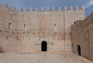 Peniscola city castle or Castillo del Papa Luna. Costa del Azahar, province of Castellon, Valencian Community	