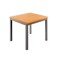 modern table isolated on the transparent background