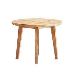 modern table isolated on the transparent background