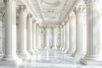Fototapeta premium Background for product presentation. Antique column