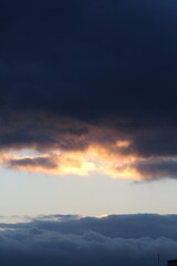 sunset in the mountains