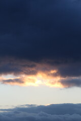 sunset in the mountains