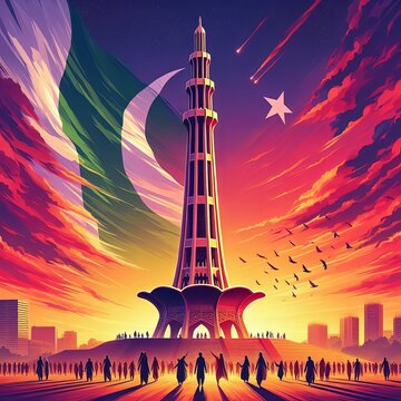 Pakistan Day  Minar e pakistan 