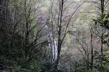 Guzeldere Waterfall in Duzce, Turkey.