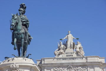 Fototapeta na wymiar Plaza de Comercio, Lisboa, Portugal.
