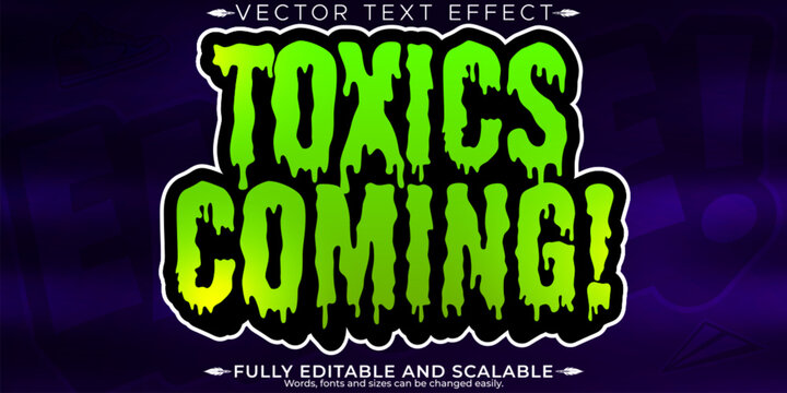 Editable text effect, editable emote icon and trendy customizable font style