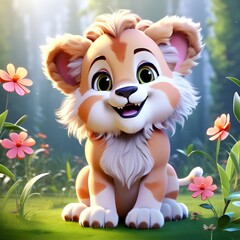 baby lion character