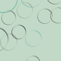 Abstract shadow circles background. Vector illustration.