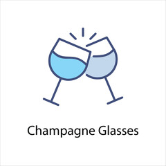 Champagne Glasses icon