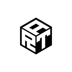 RTA letter logo design in illustration. Vector logo, calligraphy designs for logo, Poster, Invitation, etc.
